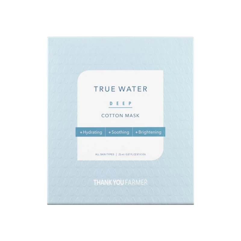 8809454980164-recrop Thank You Farmer True Water Cotton Mask 1pc - Image 1